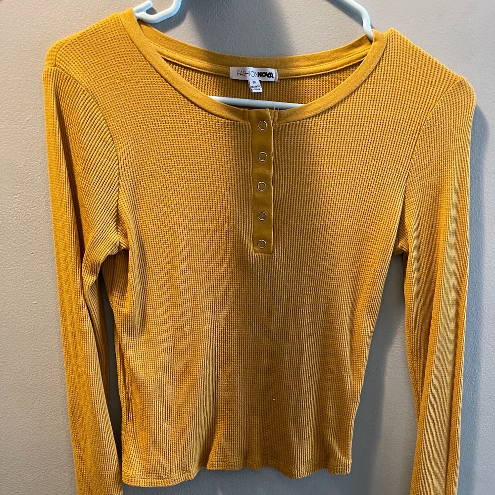 Long Sleeve Waffle Tee